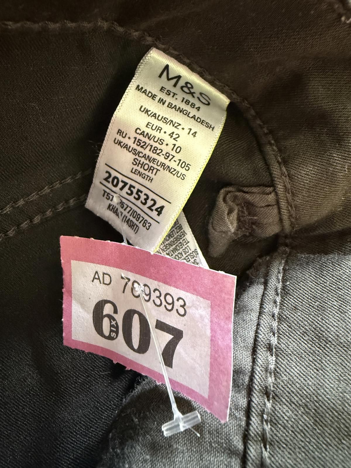 Designer P-607 M&S Collection Slim Fit Trousers Size 14 Size US 32 / EU 48 - 4 Thumbnail