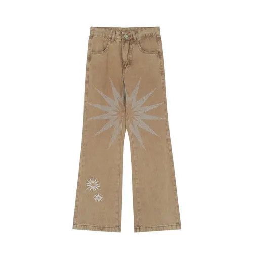 Jean SOL Embroidery Flare Panel Jeans Size US 28 / EU 44 - 4 Thumbnail