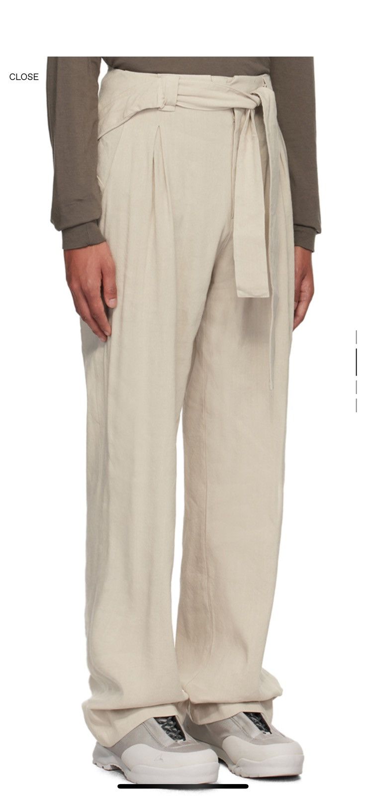 Hyein Seo × Japanese Brand Hyein seo Beige Detachable Pouch Trousers Size 3 Size US 33 - 2 Thumbnail