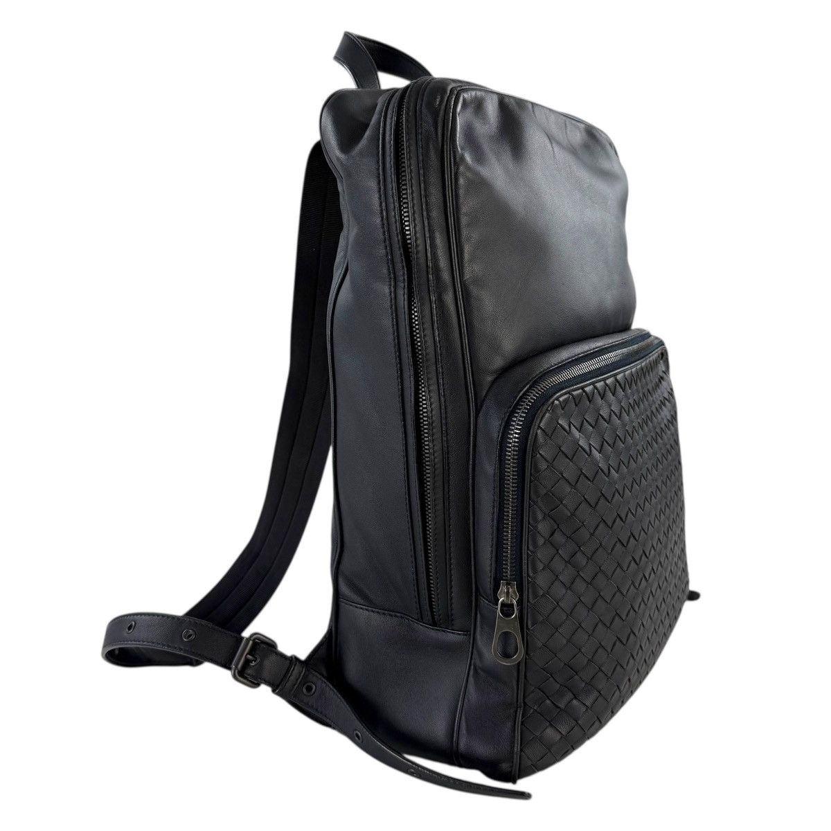 Bottega Veneta Bottega Veneta Intrecciato Leather Backpack Size ONE SIZE - 2 Thumbnail