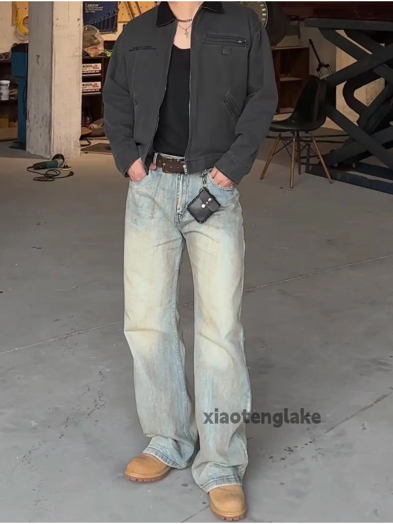 Jean × Vintage washed faded utility punk grunge stain workwear jeans Size US 28 / EU 44 - 1 Thumbnail