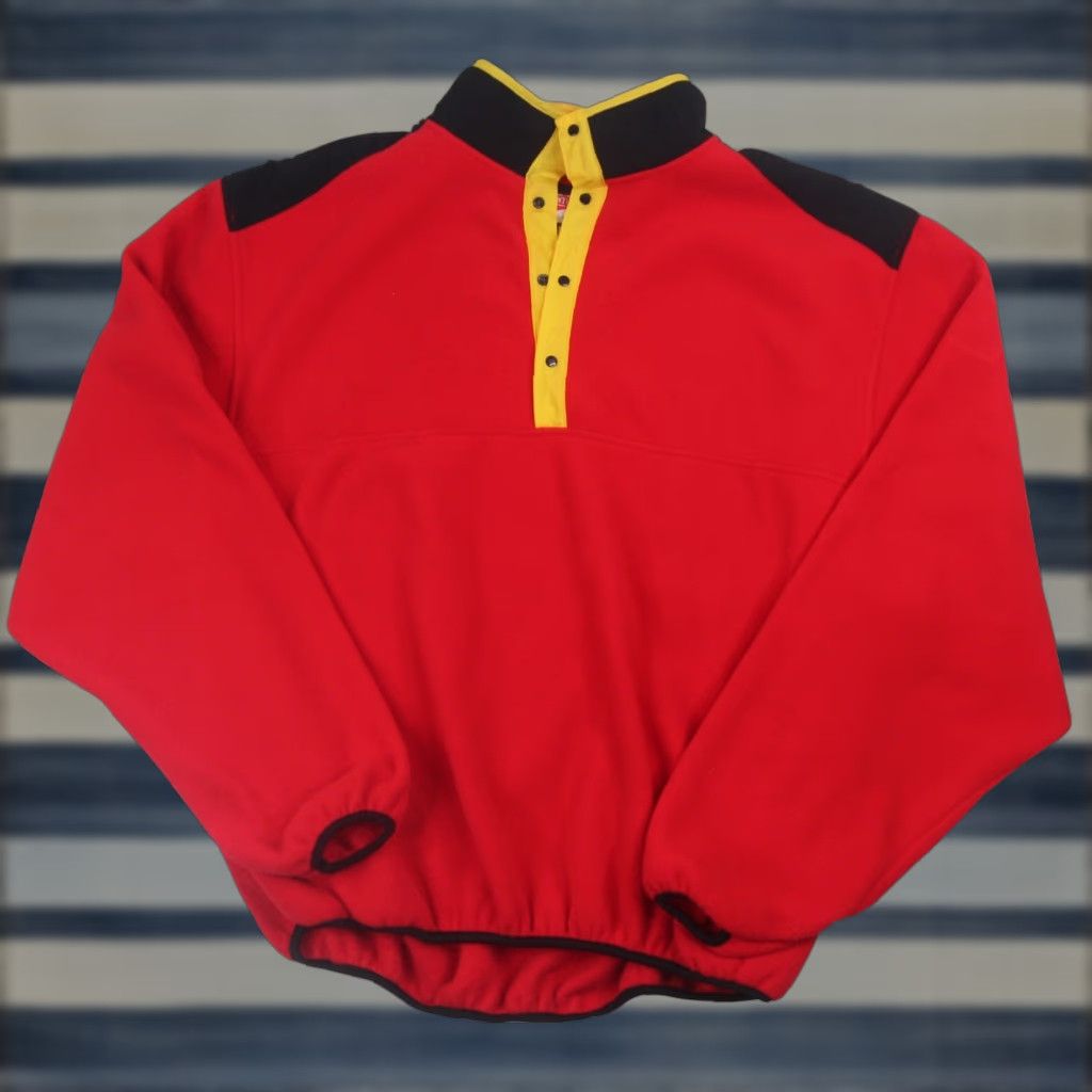 Marlboro VINTAGE Marlboro Mens XL Snap T Fleece Red Shirt Pullover 9/10 Mens XL Red Size US XL / EU 56 / 4 - 1 Thumbnail