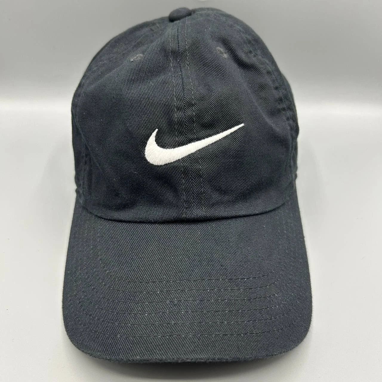 Nike Nike Club Hat Men Black Embroidered Swoosh Strap Back Cotton Size ONE SIZE - 1 Thumbnail