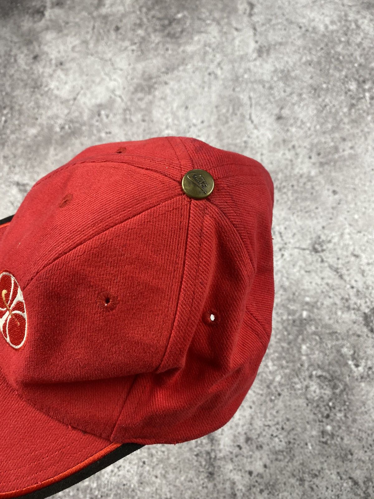Nike × Vintage Vintage Nike Basketball Swoosh Y2K Cap Japan Size ONE SIZE - 5 Thumbnail