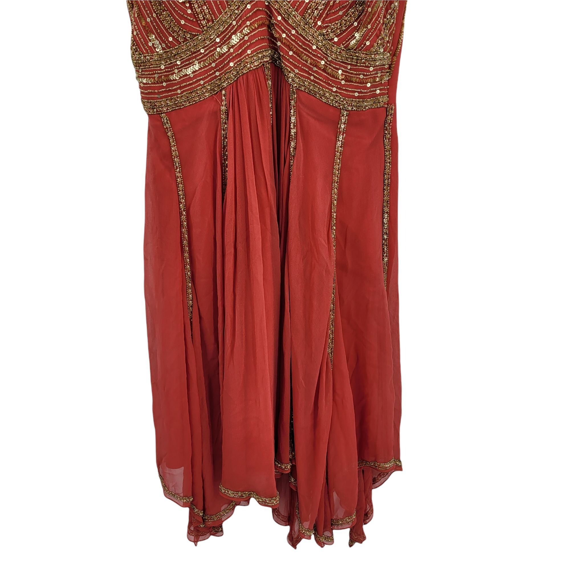 Adrianna Papell 90's Adrianna Papell Silk Mini Dress Sz 4 Bollywood Beaded S Size S / US 4 / IT 40 - 6 Thumbnail