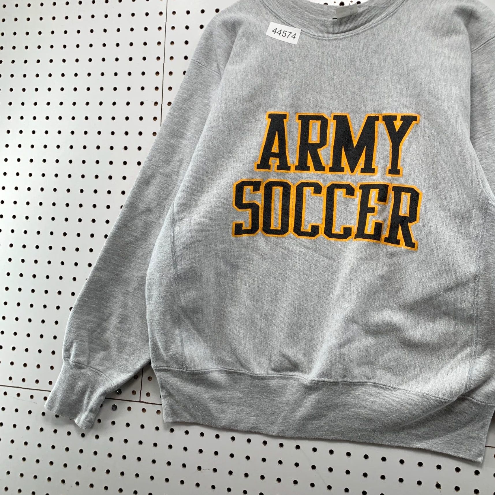 Vintage Vintage 90s Army Soccer Sweatshirt Mens Large Camber Reverse Weave USA Gray Cricket? Size US L / EU 52-54 / 3 - 4 Thumbnail