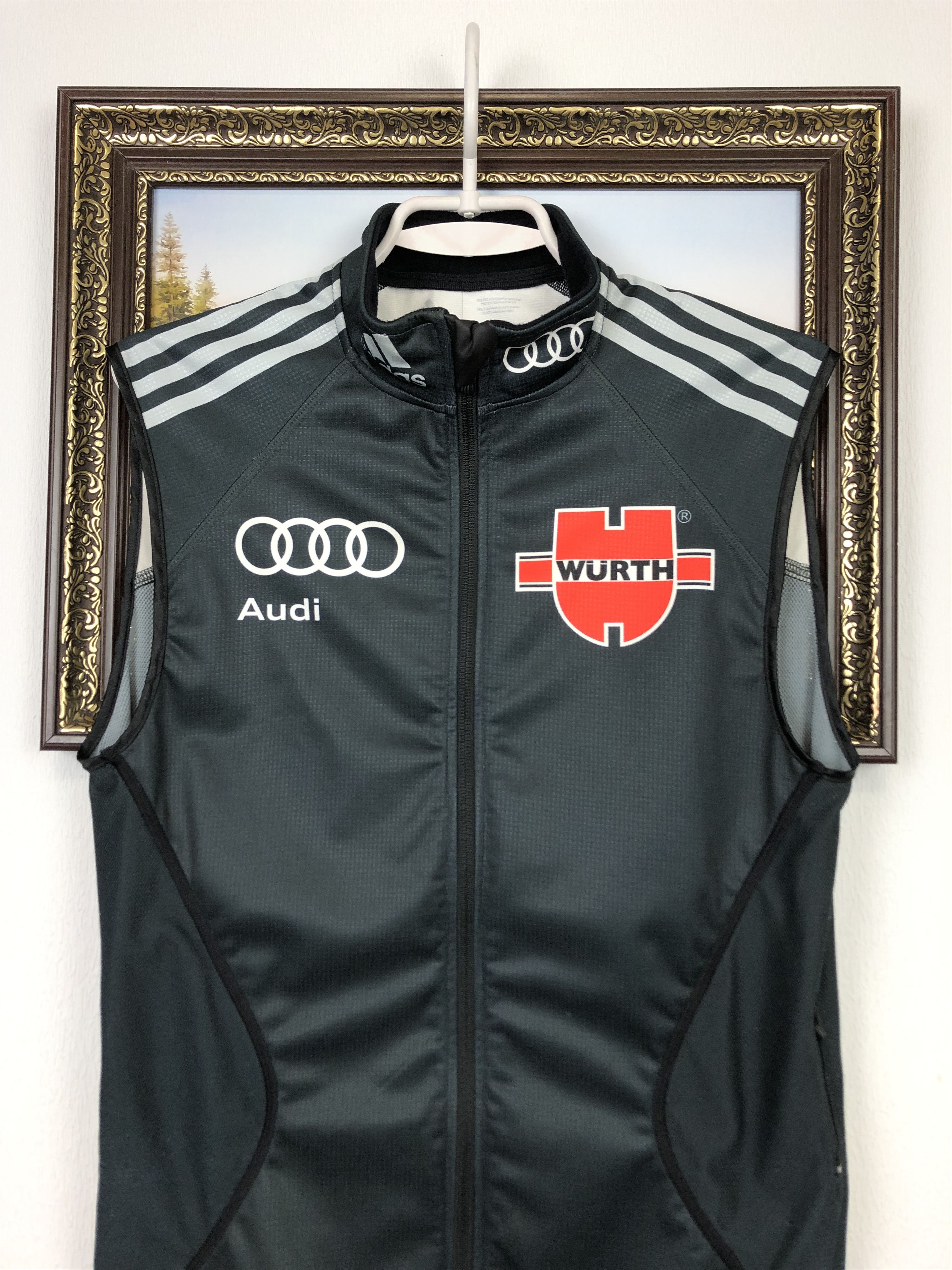 Adidas Adidas Lightweight Vest Ski Running Audi Wurth Deutschland Size US M / EU 48-50 / 2 - 2 Thumbnail