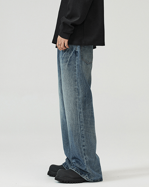 Japanese Brand × Vintage Retro high street American style loose flared baggy jeans Size US 32 / EU 48 - 4 Thumbnail