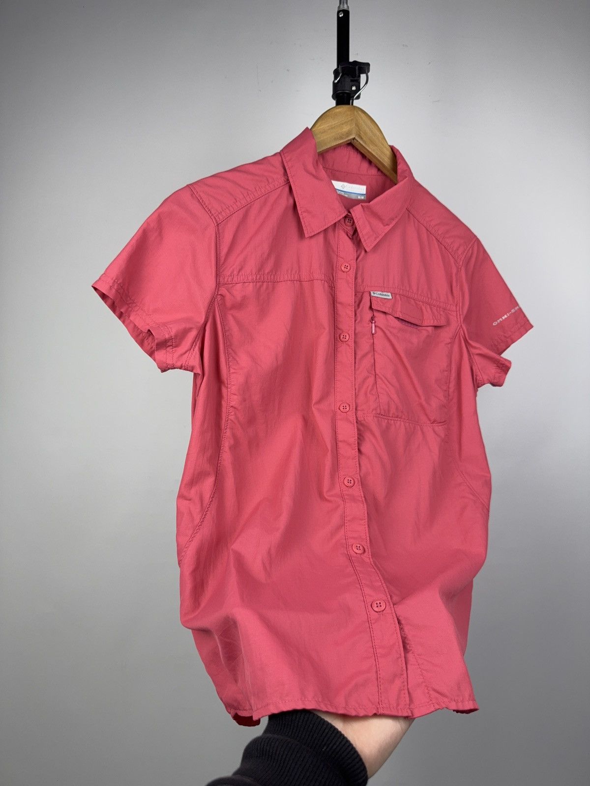 Columbia Gorpcore Outdoor Columbia Omni-Shade Pink Hiking Shirt Women Size M / US 6-8 / IT 42-44 - 6 Thumbnail