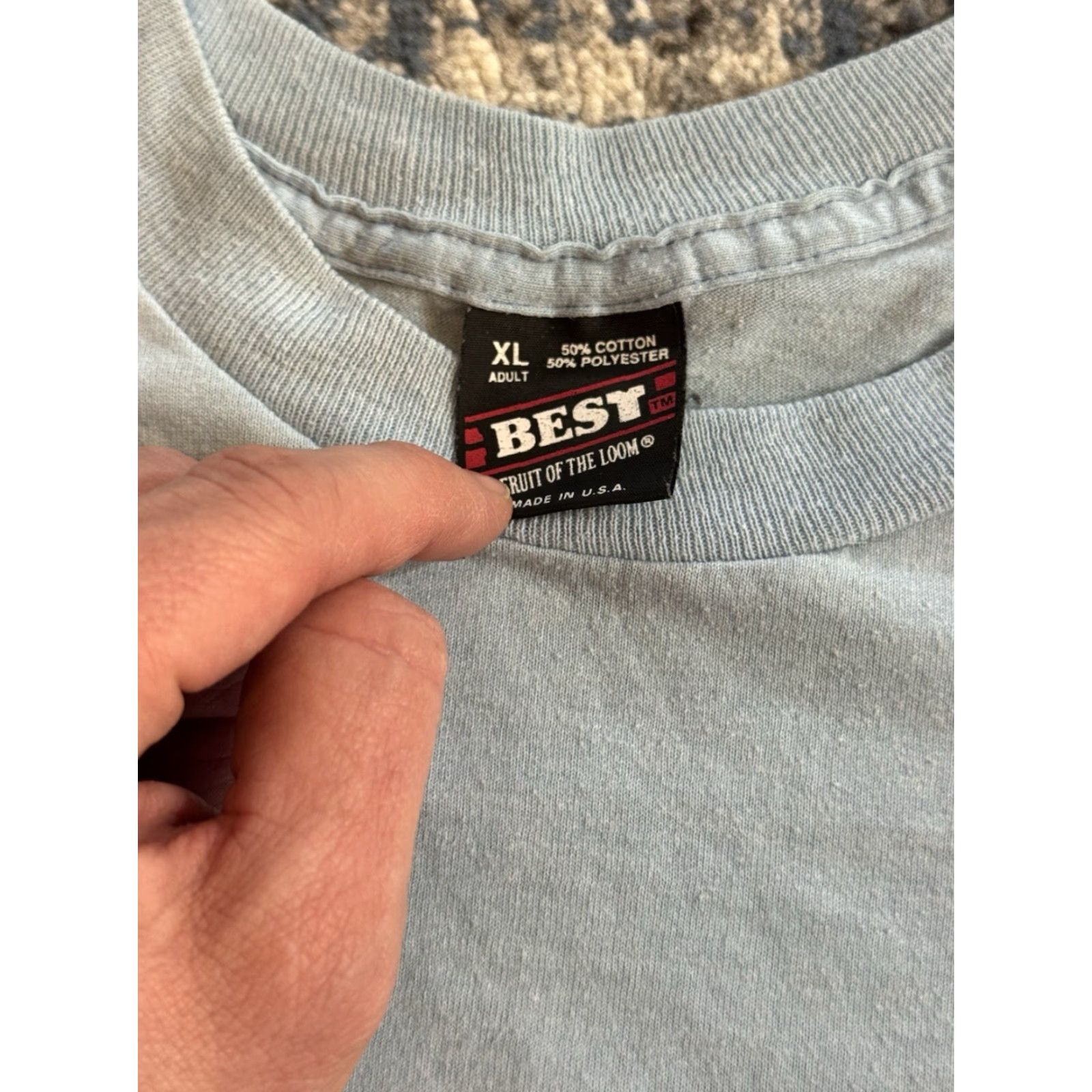 Fruit Of The Loom VINTAGE 80s Jockey Hill Kingston NY Long Sleeve T Shirt XL Blue Cotton Polyester Fruit of the Loom Mens 80s BMX Racing Logo Graphic Print Crew Neck Size US XL / EU 56 / 4 - 4 Thumbnail