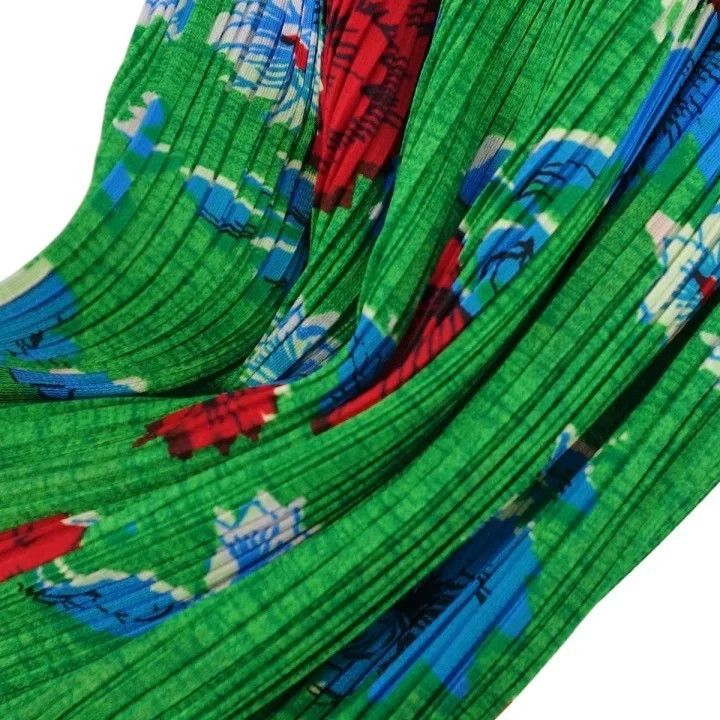 Issey Miyake Issey Miyake size:3 Green floral pleated cardigan Size XS / US 0-2 / IT 36-38 - 6 Thumbnail