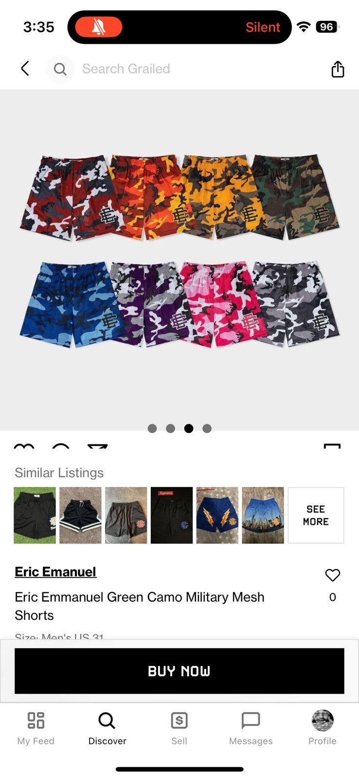 Eric Emanuel eric emmanuel shorts camo Size US 40 / EU 56 - 3 Thumbnail