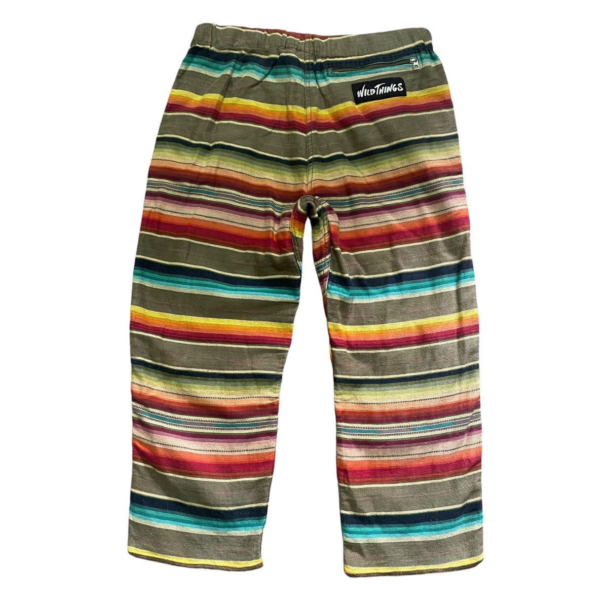 Wild Things Vintage Wildthings Rainbow Striped Cropped Pants Size US 28 / EU 44 - 1 Thumbnail