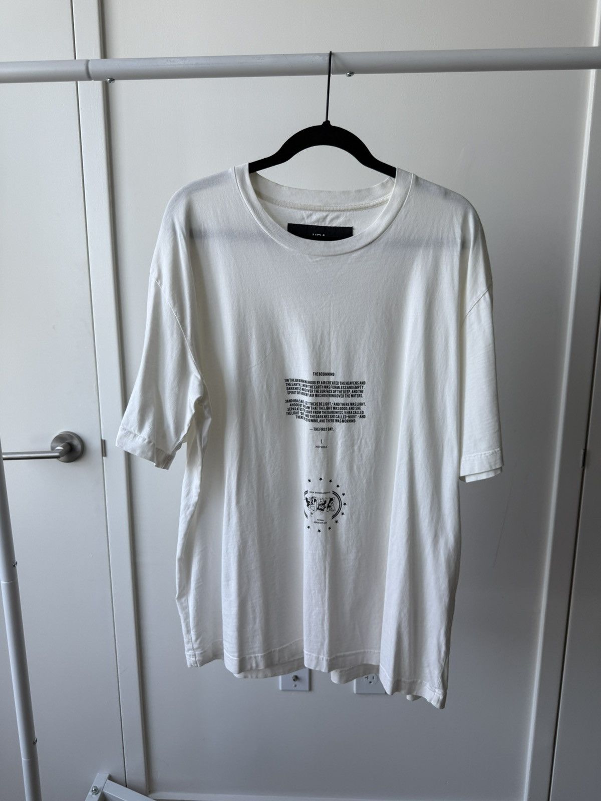 Hood By Air Hood By Air upside down white tee Size US XL / EU 56 / 4 - 1 Thumbnail