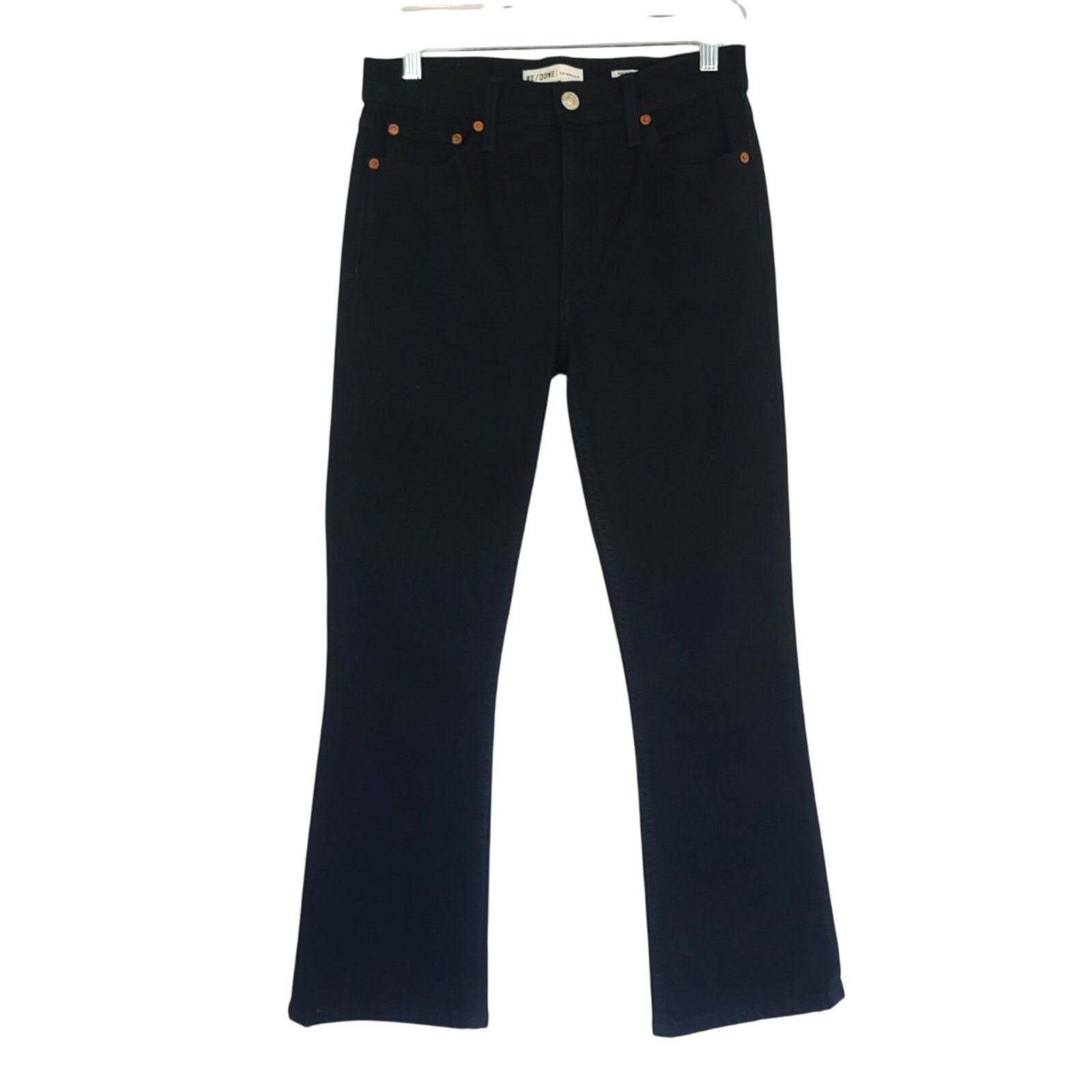 RE/DONE Re/Done Originals Black 90s High Rise Loose Jeans 27 X 27 Size 27" / US 4 / IT 40 - 4 Thumbnail