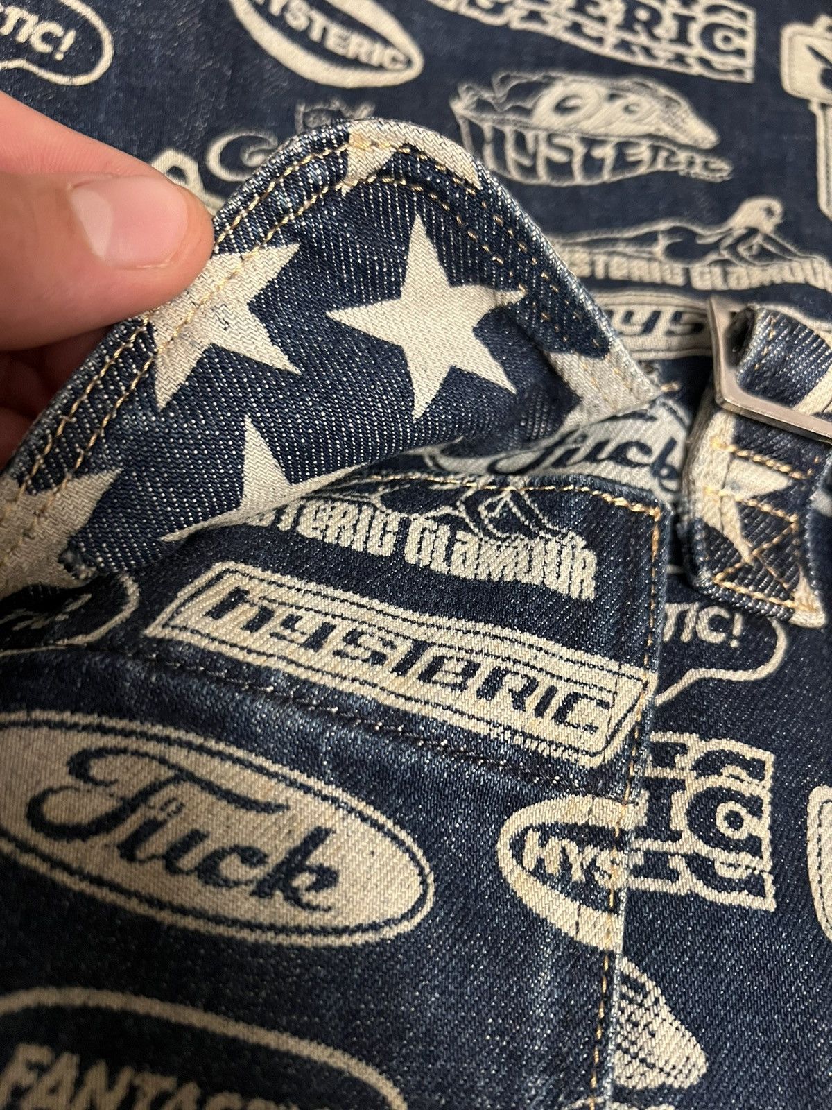 Hysteric Glamour Vintage Hysteric Glamour denim backpack Size ONE SIZE - 10 Thumbnail