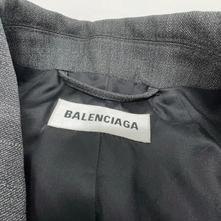 Balenciaga Balenciaga SS22 Hourglass Gray Blazer for Women 0079-2507 Size M / US 6-8 / IT 42-44 - 5 Thumbnail