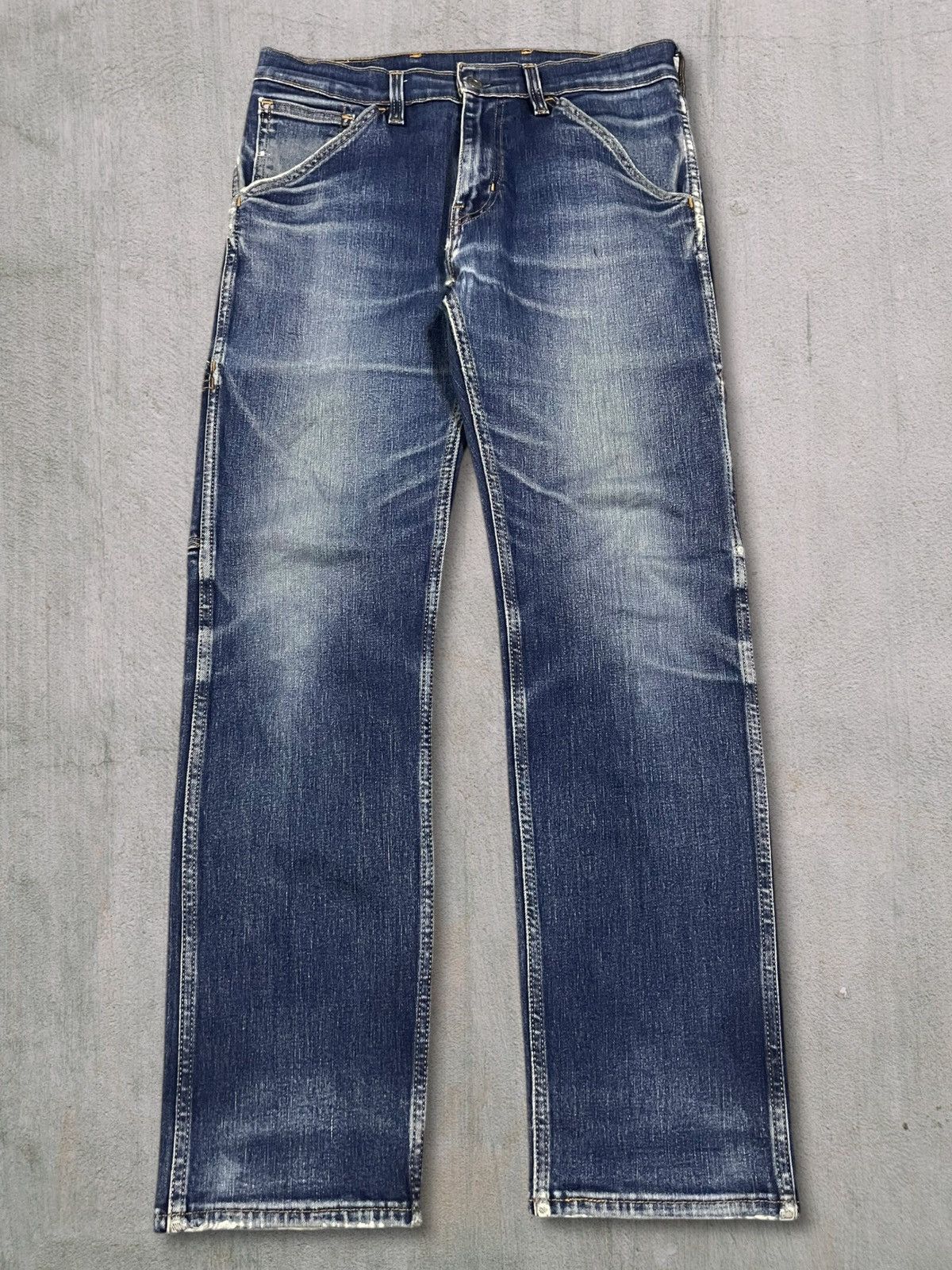 Levi's LEVI’S WORKWEAR 505 Faded Blue Wash Carpenter Jeans Size US 30 / EU 46 - 4 Thumbnail