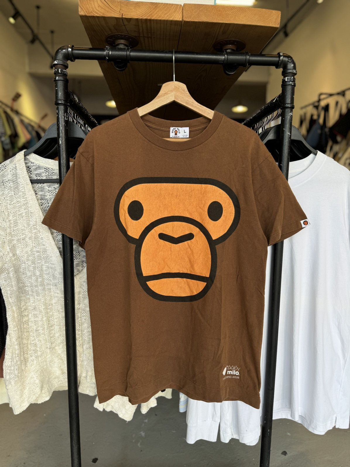 Bape × Nigo Vintage Baby Milo Big Face Full Tees | Grailed