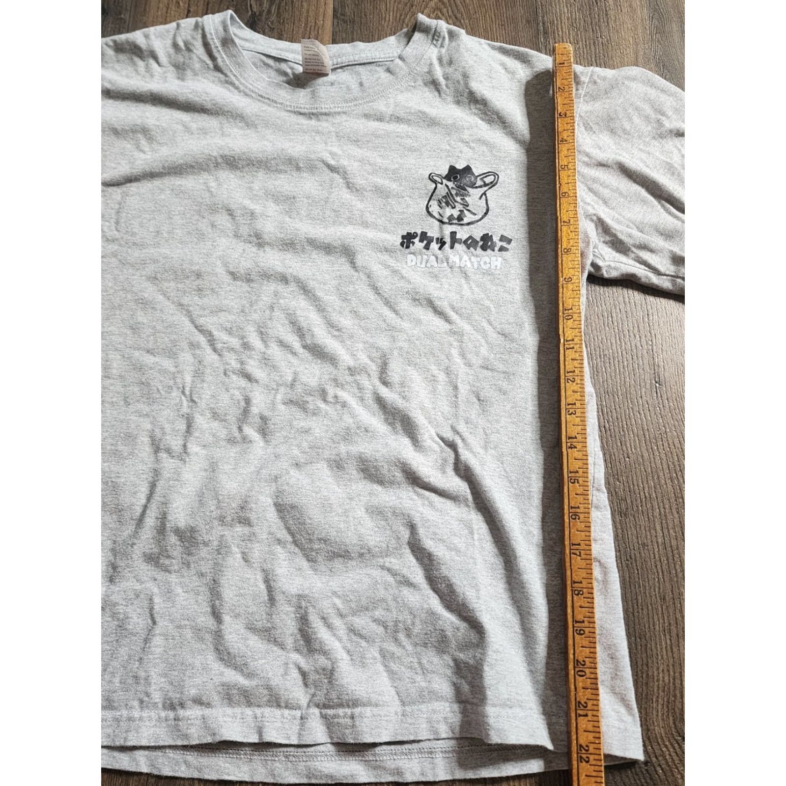 Vintage Dualmatch Mens S T-Shirt Crew Neck Short Sleeve Gray Cat Double Sided Japan Anime Harajuku 90s? Size US S / EU 44-46 / 1 - 3 Thumbnail