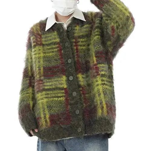 Japanese Brand Fashion Tie-dye Knitted Cardigan Sweater Size US XL / EU 56 / 4 - 2 Thumbnail