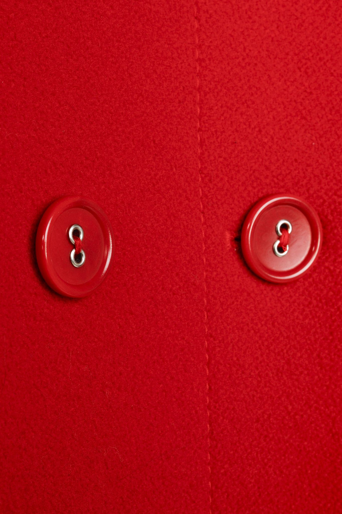Hobbs London Hobbs Red Wool & Cashmere Blend Double-Breasted Coat Size M / US 6-8 / IT 42-44 - 9 Thumbnail