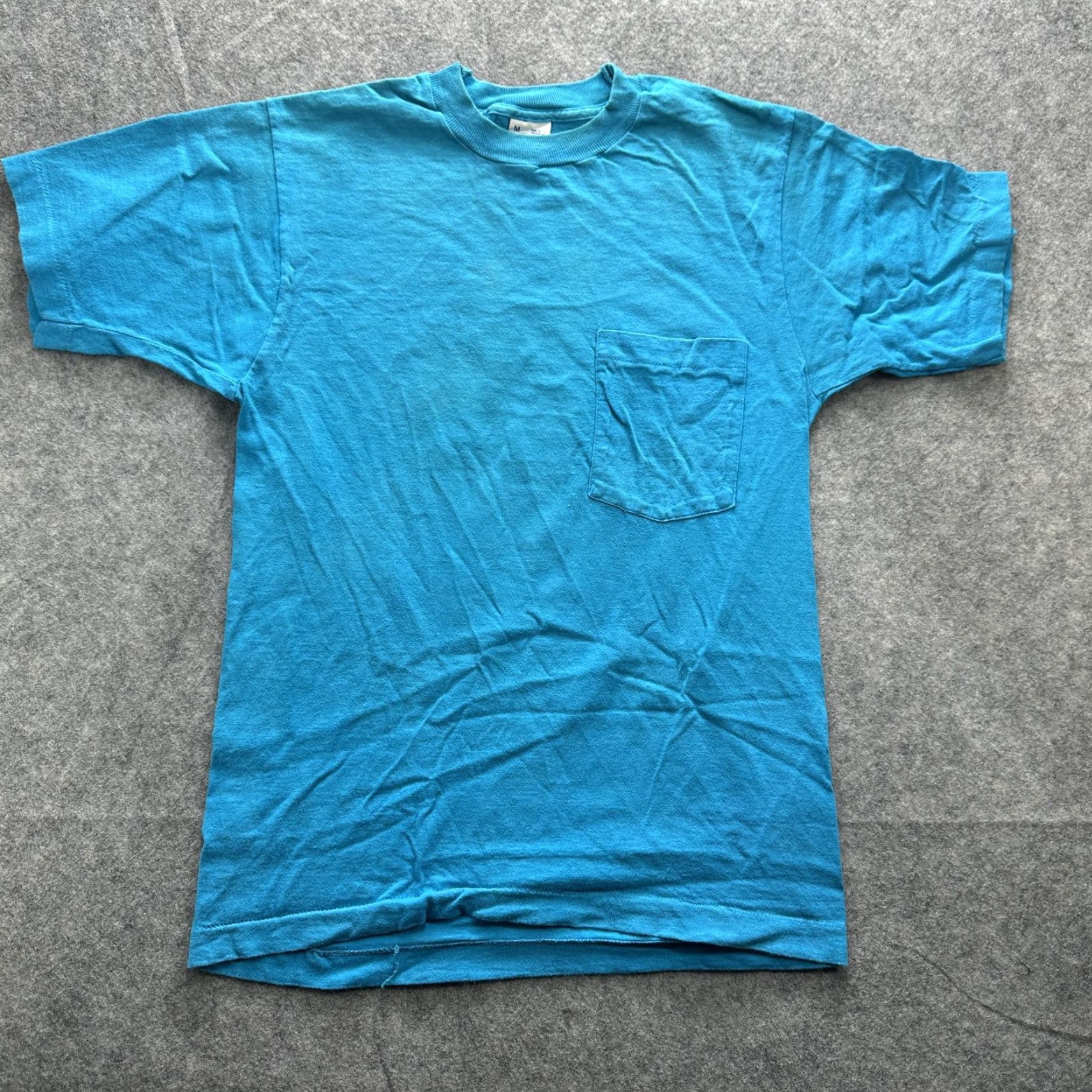 Vintage VINTAGE BVD Shirt Mens Medium Blue Pocket Tee Made In USA 100% Cotton 90s Size US M / EU 48-50 / 2 - 2 Thumbnail