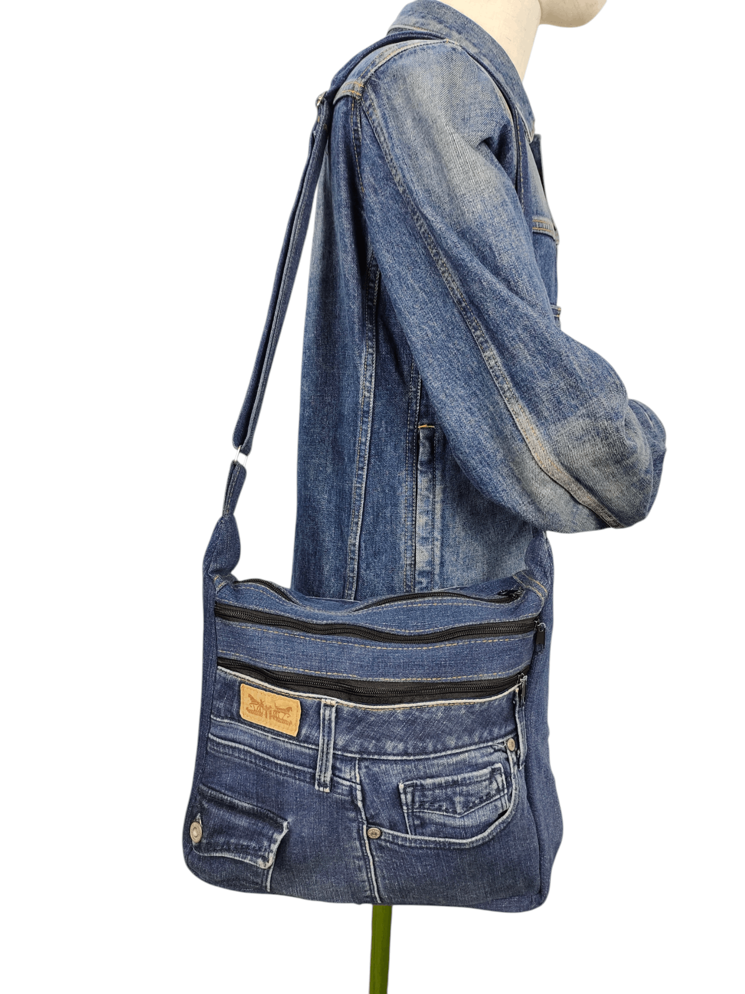 Japanese Brand Vintage Levis Custom Crossbody Sling Denim Bag Size ONE SIZE - 3 Thumbnail