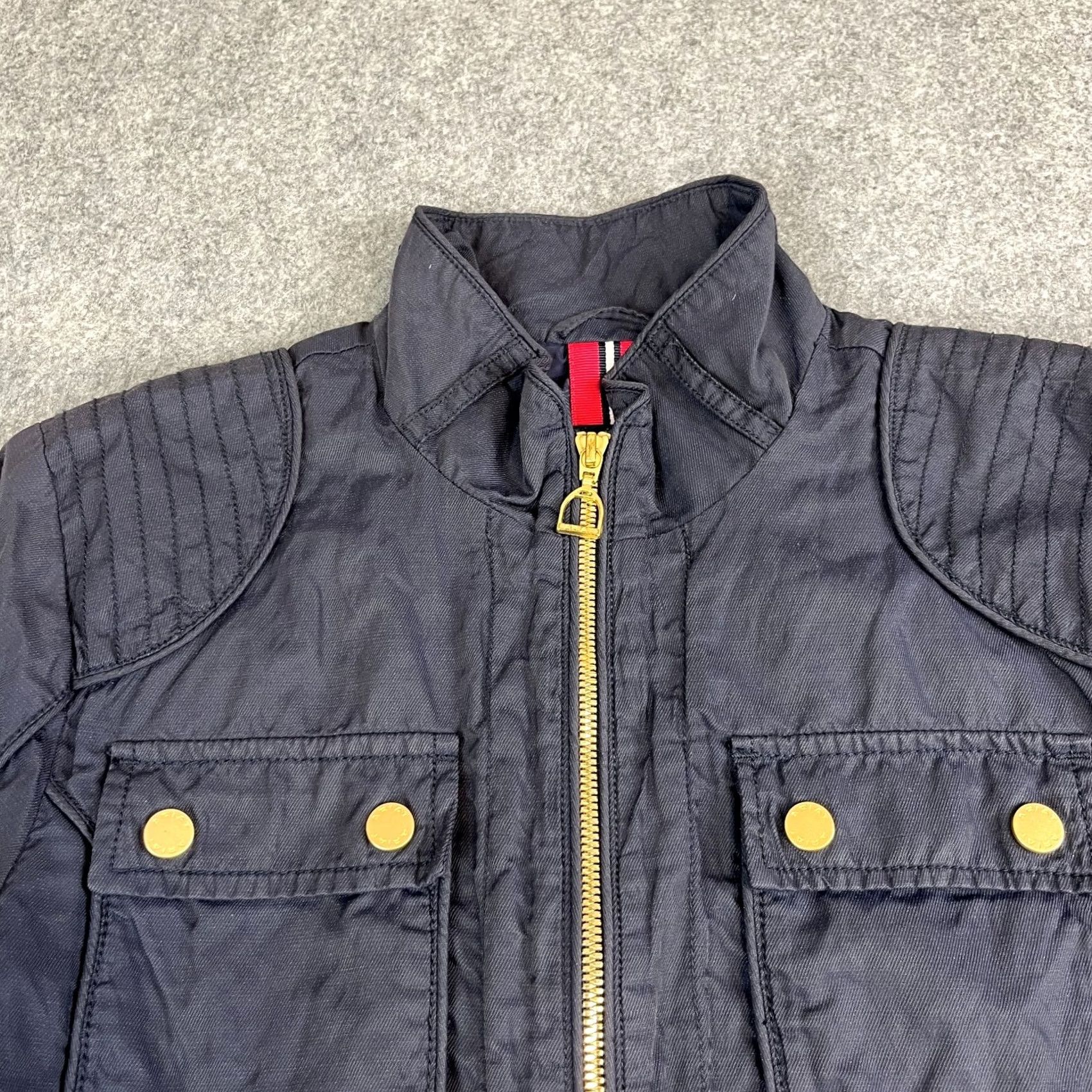 Ariat Ariat Field Jacket Womens Small Navy Equestrian Gold Zip Country 4 Pocket Size S / US 4 / IT 40 - 7 Thumbnail