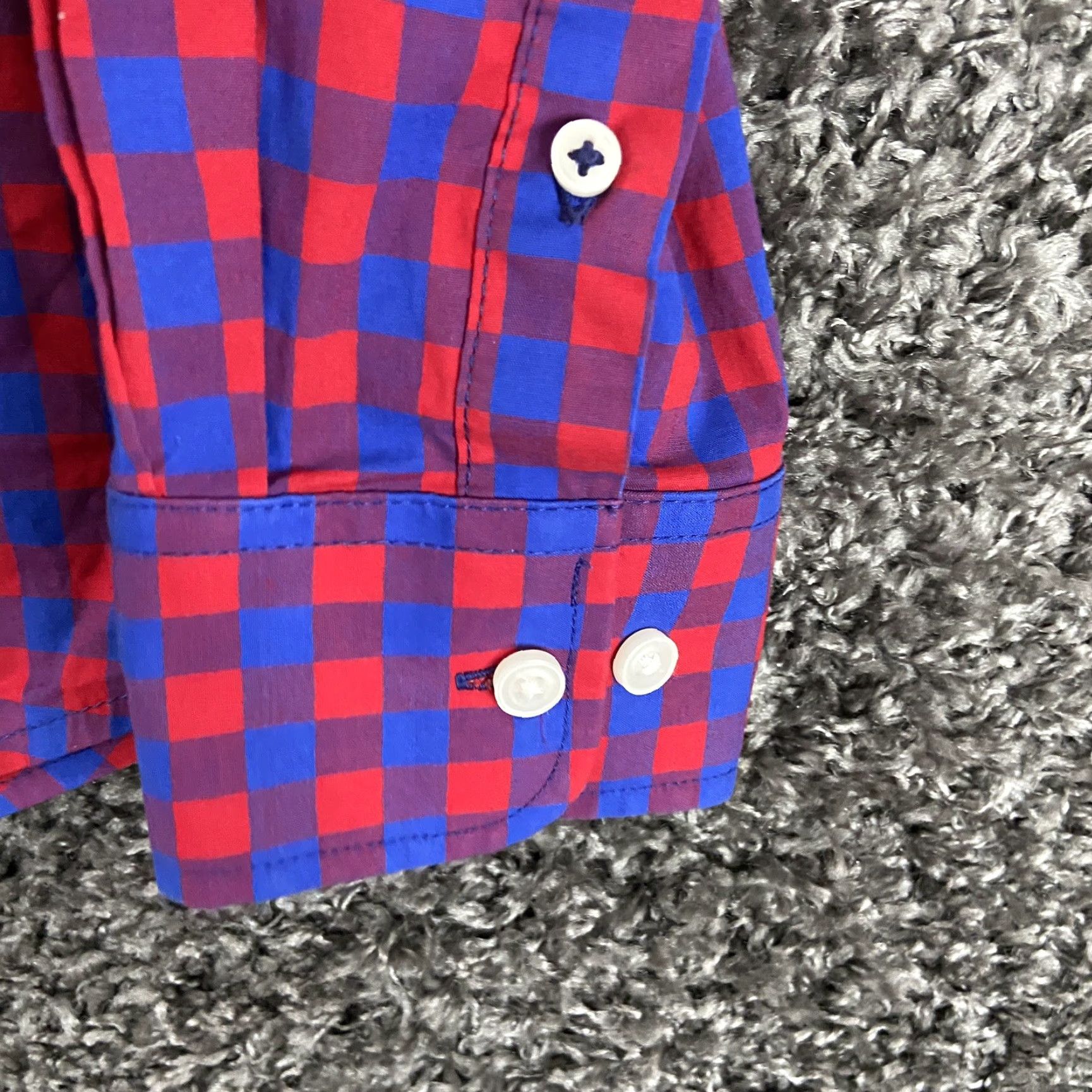 Club Room CLUB ROOM Multicolor Checker Button-Up Shirt Long Sleeve Adult Large Mens Size US L / EU 52-54 / 3 - 3 Thumbnail