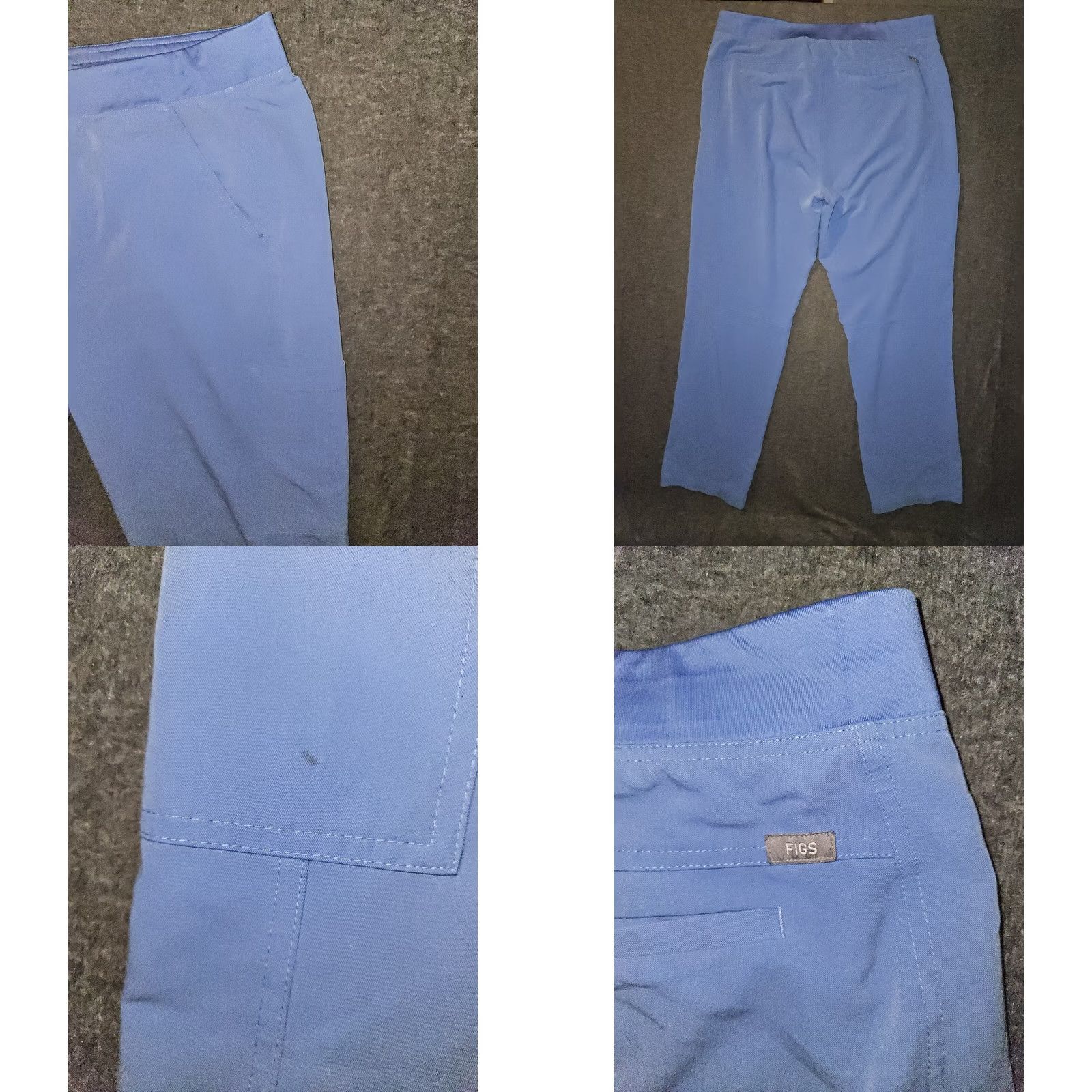 Vintage FIGS Technical Collection Scrub Pants Men 2XL Blue Straight Stretch Pockets Size US 39 - 8 Thumbnail