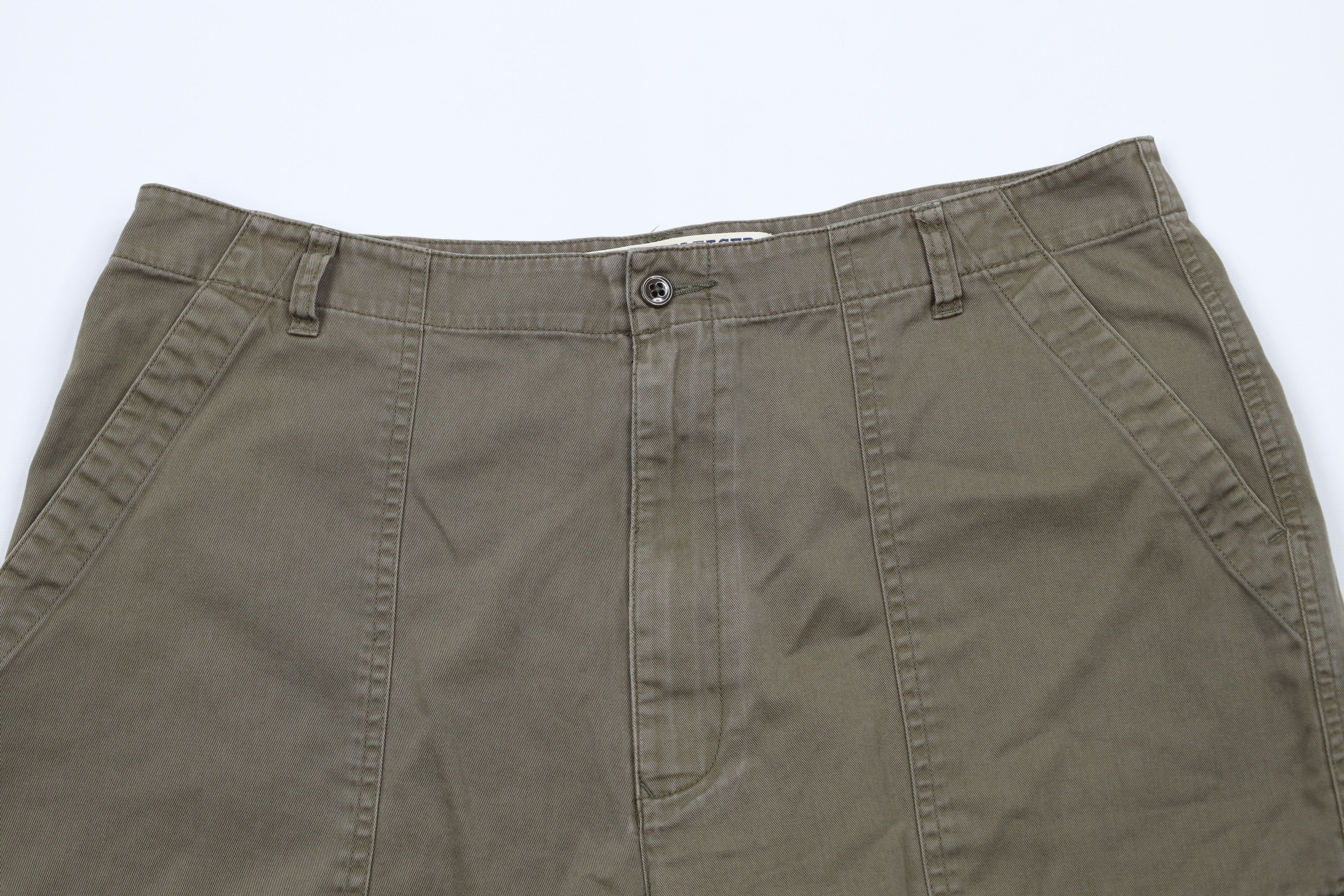 Tommy Hilfiger × Vintage Vintage 90s Tommy Hilfiger Surplus Shorts Drab Green Size US 36 / EU 52 - 2 Thumbnail
