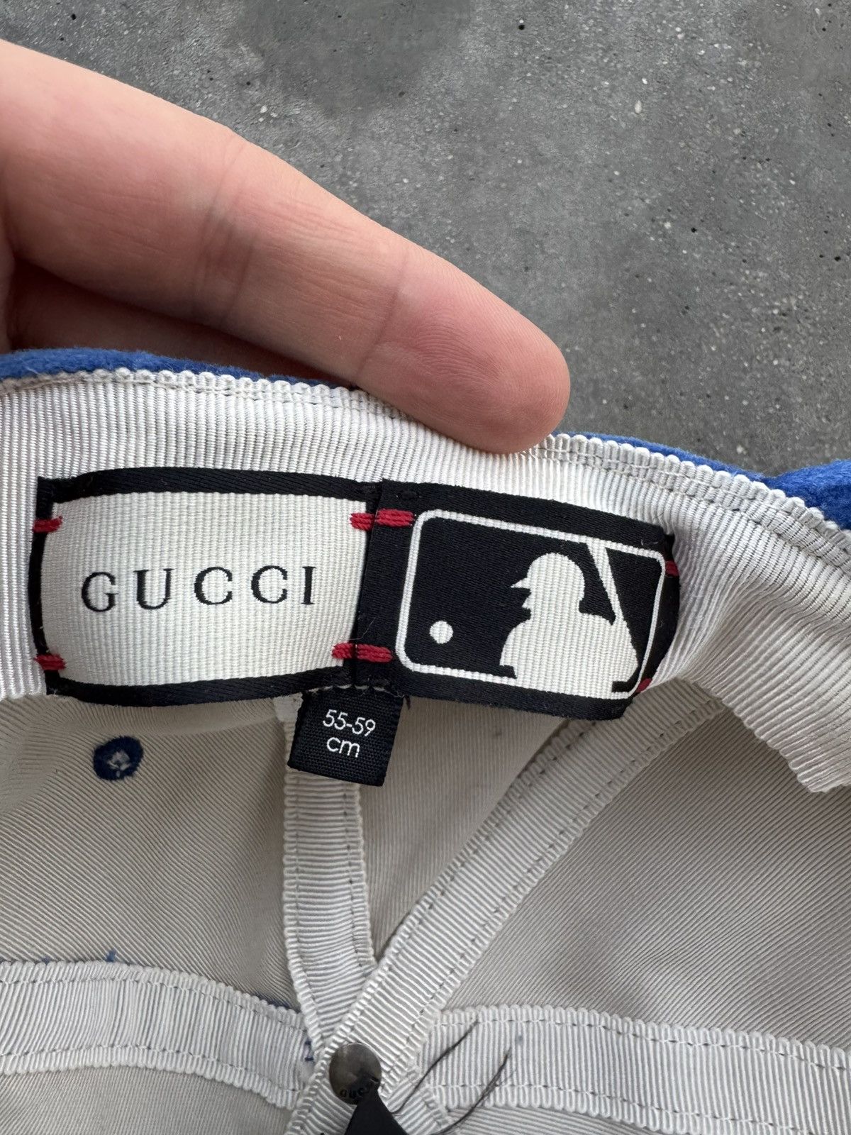 Designer × Gucci × MLB Gucci x MLB velvet velour cap, rare piece Size ONE SIZE - 6 Thumbnail