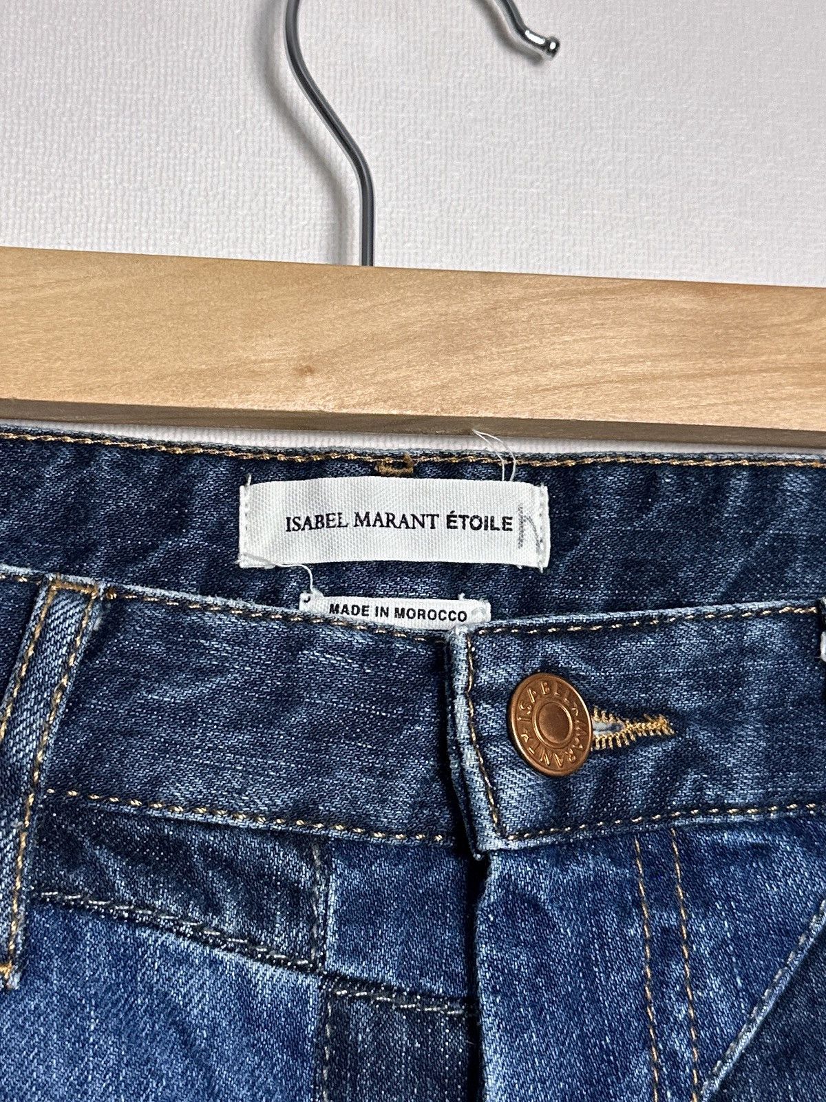 Isabel Marant Etoile Isabel Marant Etoile Dillon Denim Jeans Patchwork Size 36 Size 25" / US 0 / IT 36 - 5 Thumbnail