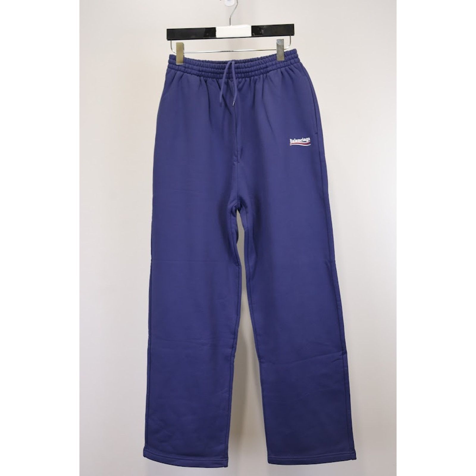 Balenciaga o1rshd1 Campaign Logo Sweatpants / Joggers in Blue Size US 34 / EU 50 - 2 Thumbnail