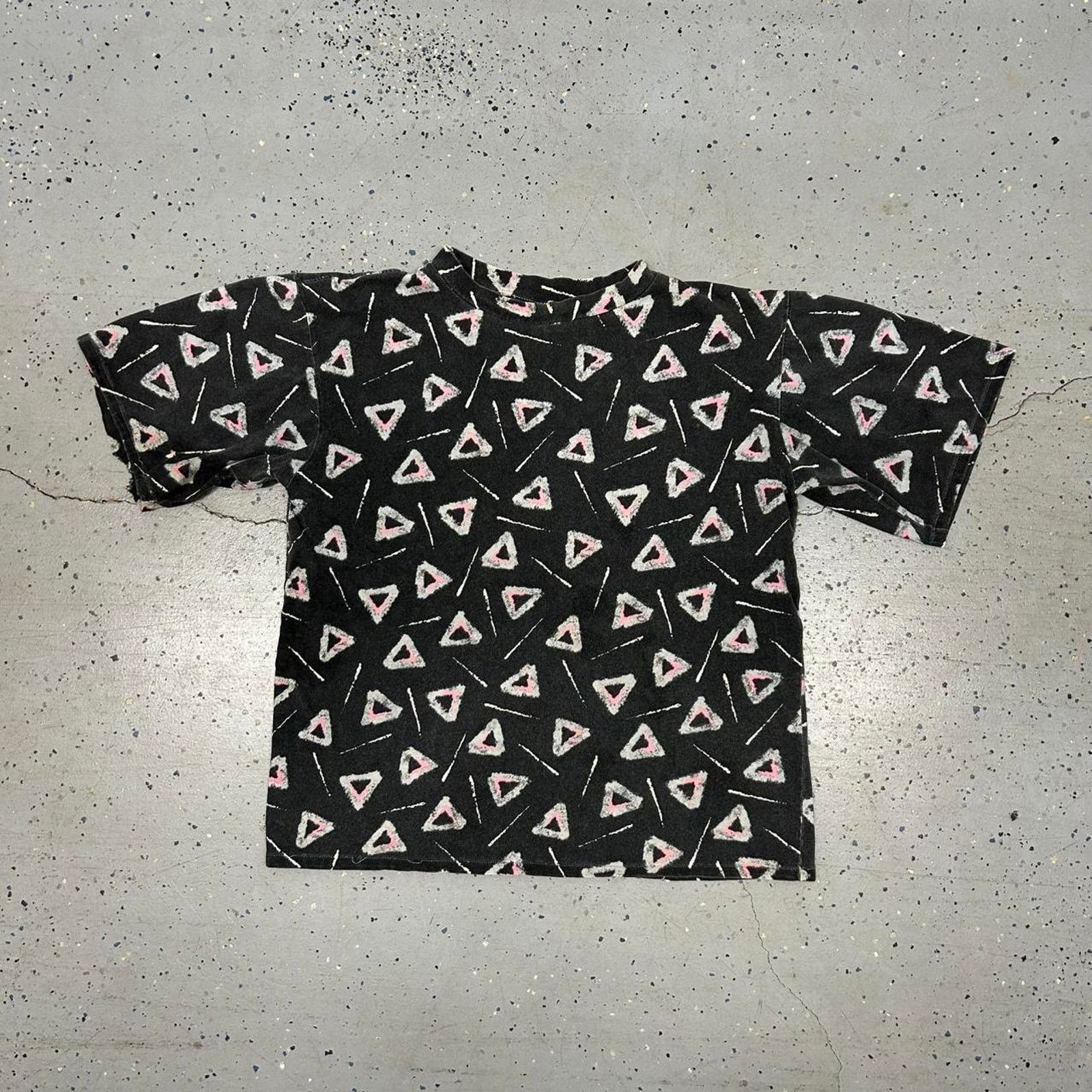 Other VTG Black and pink Palazzo cotton t-shirt Size L / US 10 / IT 46 - 1 Thumbnail