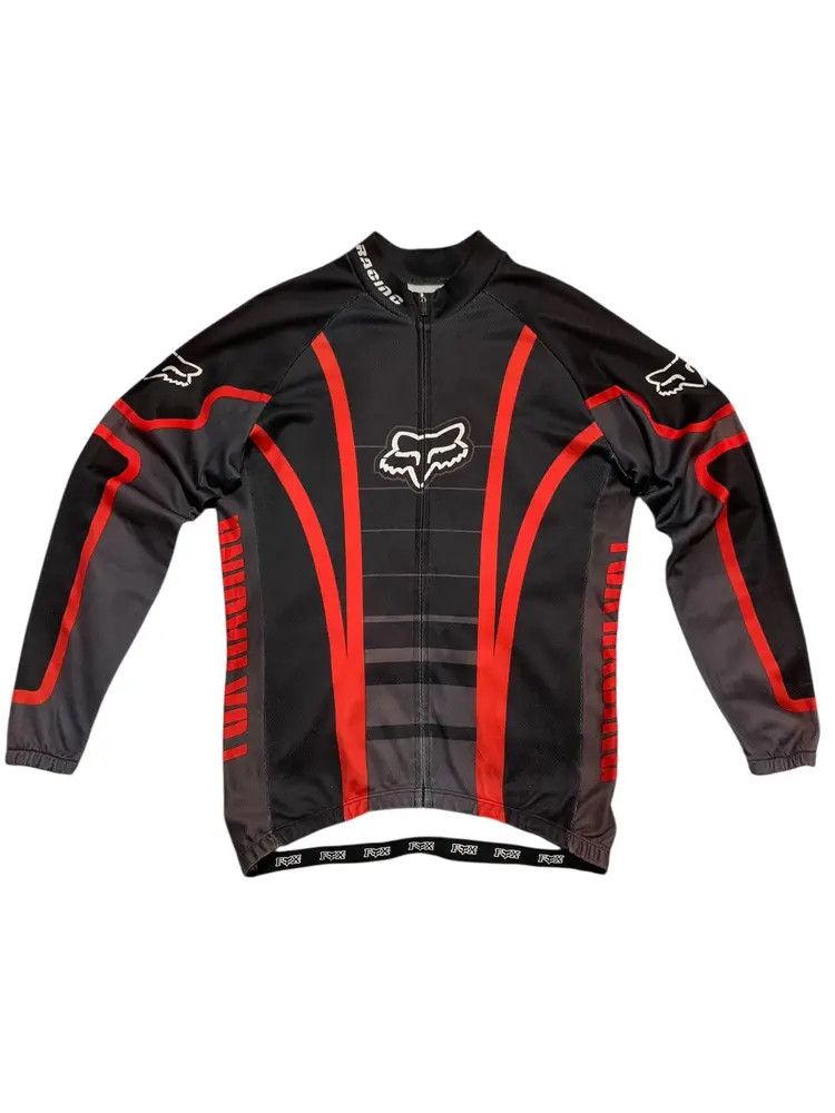 Fox Racing Vintage Worn Fox Racing moto jersey zip up Size US L / EU 52-54 / 3 - 1 Thumbnail
