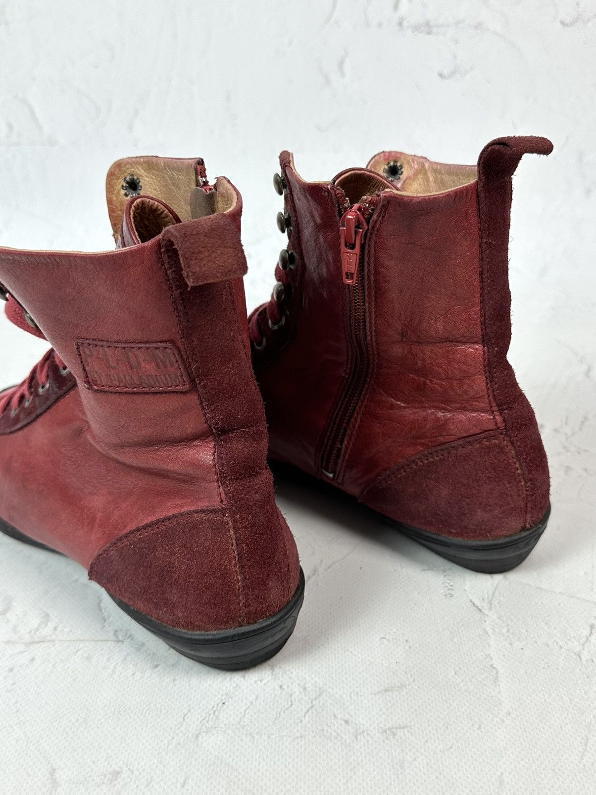 Vintage Vintage Burgundy Hi Top Boots Size US 9.5 / IT 39.5 - 11 Thumbnail