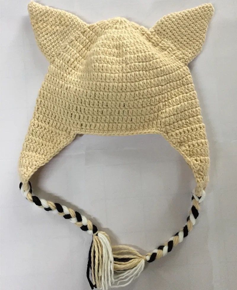 Handmade Handmade Knitted Cartoon Dog Animal Hat Cap Size ONE SIZE - 3 Thumbnail