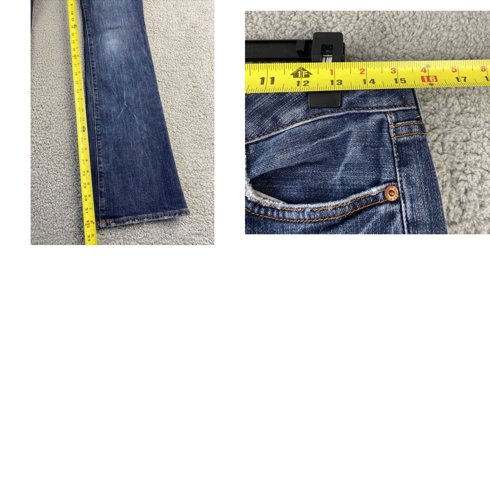 Lucky Brand Lucky Brand Women's Jeans Size 8 Low Rise Straight Blue Denim Cotton Blend Modern Slim Fit Size 30" / US 8 / IT 44 - 8 Thumbnail