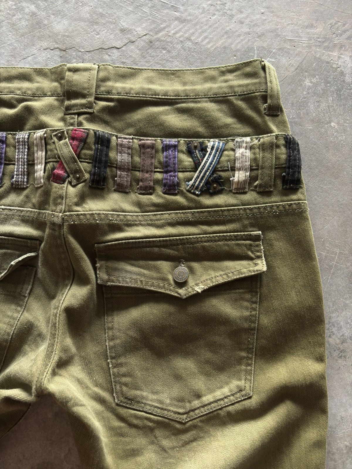 Hysteric Glamour double waist rageblue japanese punk grunge army green color Size US 33 - 14 Thumbnail