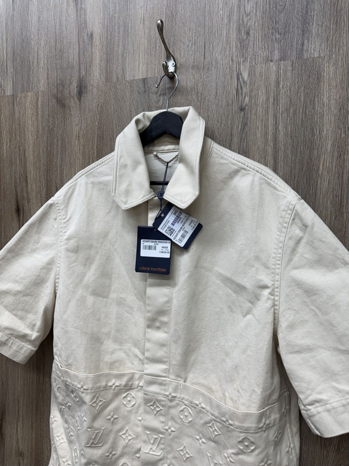 Louis Vuitton Louis Vuitton Beige Workwear Shirt Size US M / EU 48-50 / 2 - 2 Thumbnail
