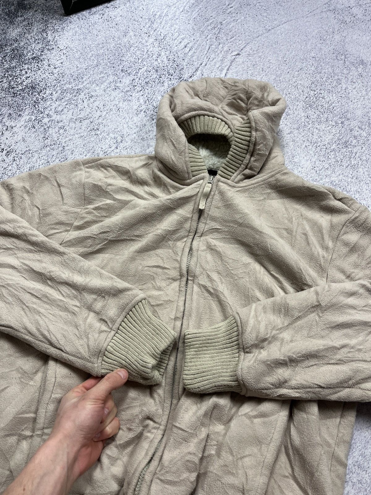 Schott × Vintage Vintage 90s Schott Fleece Zip Hoodie Sherpa Jacket Size US L / EU 52-54 / 3 - 15 Thumbnail