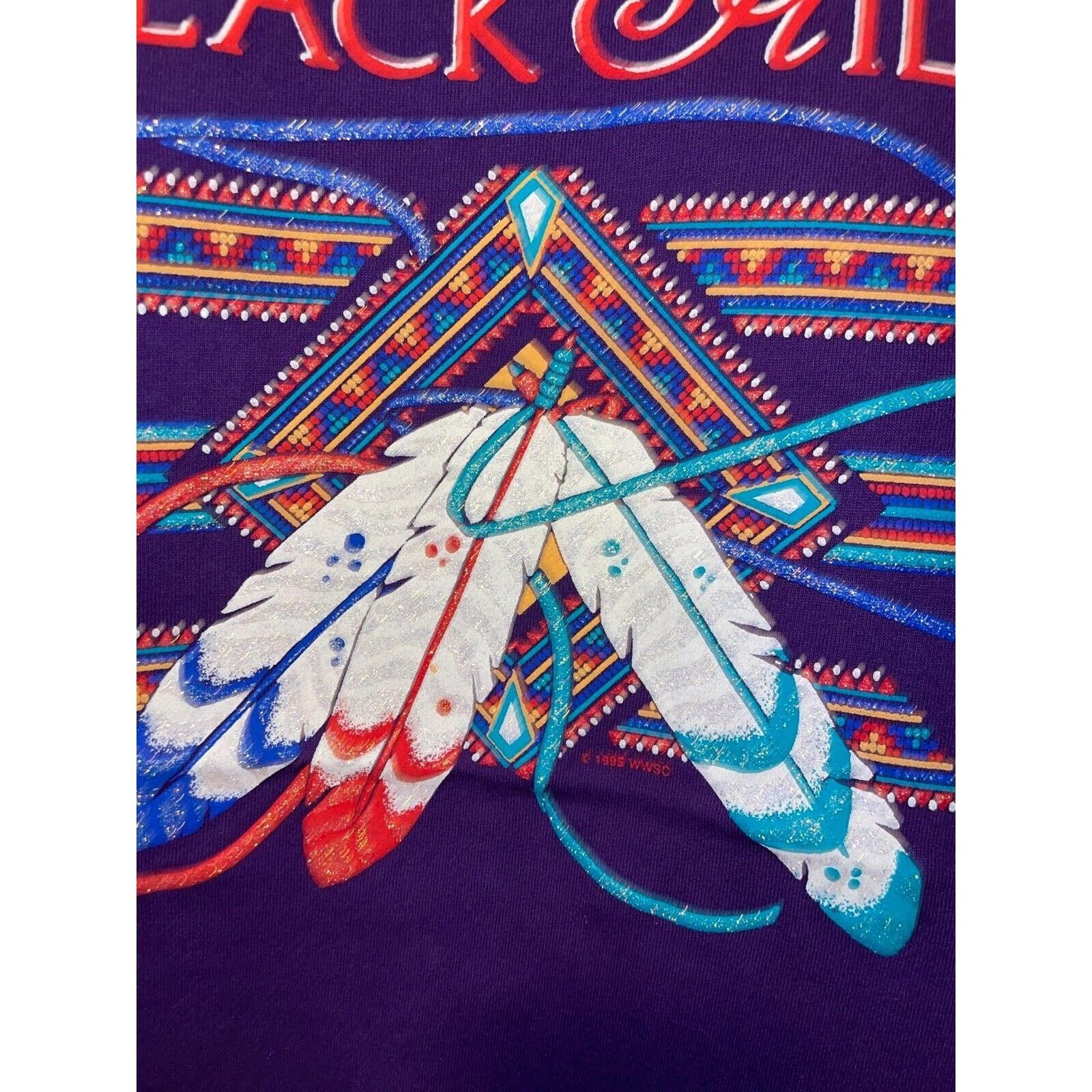 Vintage Vintage South Dakota Shirt Black Hills Purple Tee 90s L Size US L / EU 52-54 / 3 - 5 Thumbnail