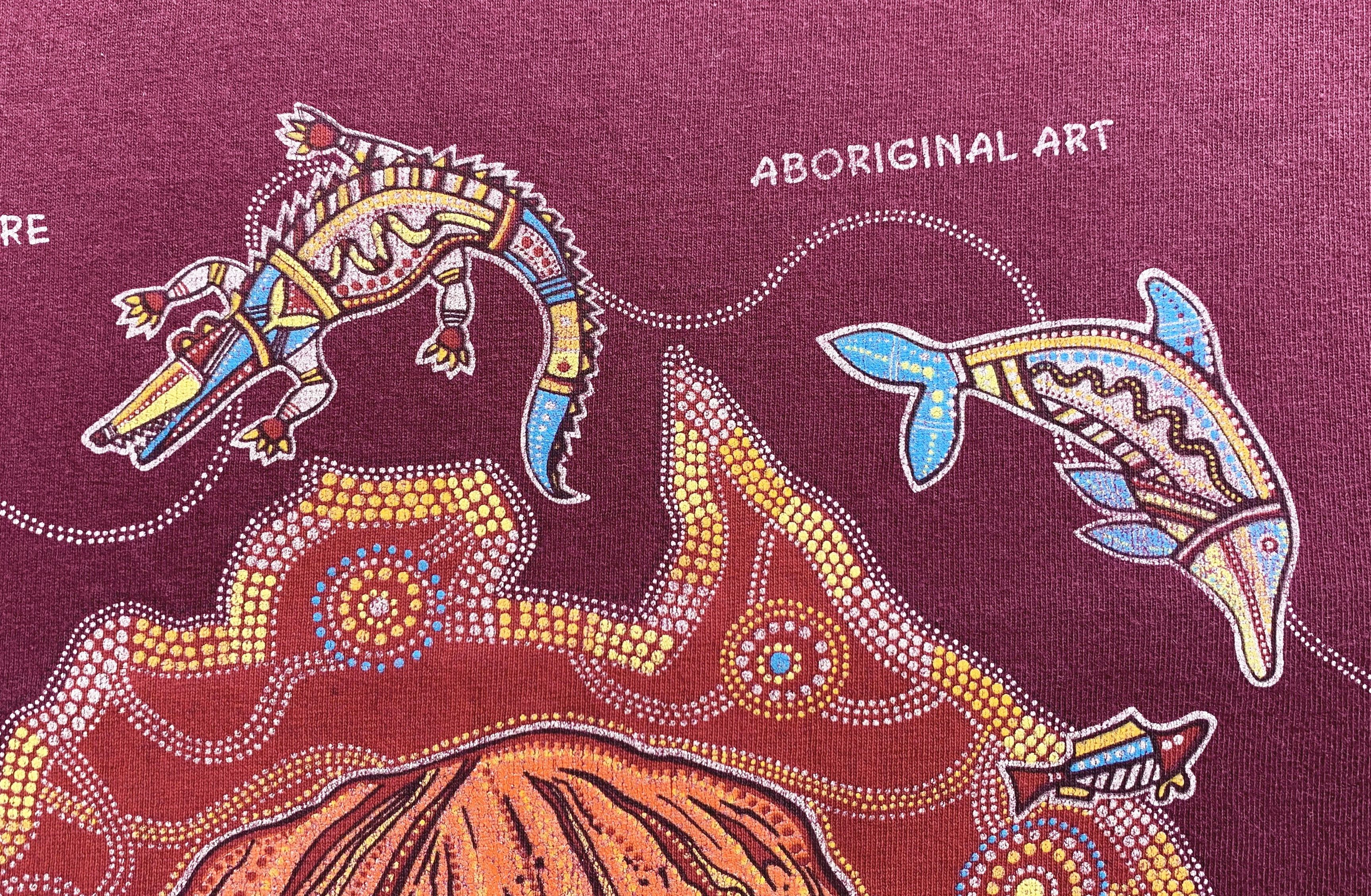 Other Y2K AUSTRALIA T Shirt JW Eastwood Aboriginal Art Tee Mozaic Size US M / EU 48-50 / 2 - 7 Thumbnail