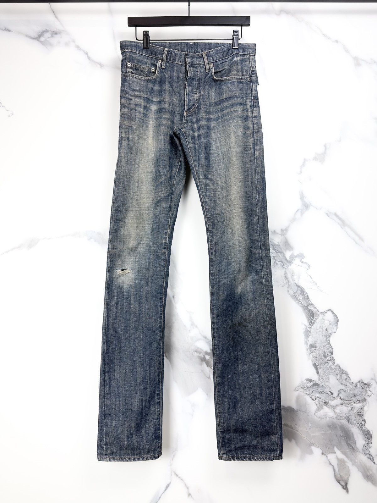 Hedi Slimane dior homme spring summer 2005 'glitter' jeans | Grailed
