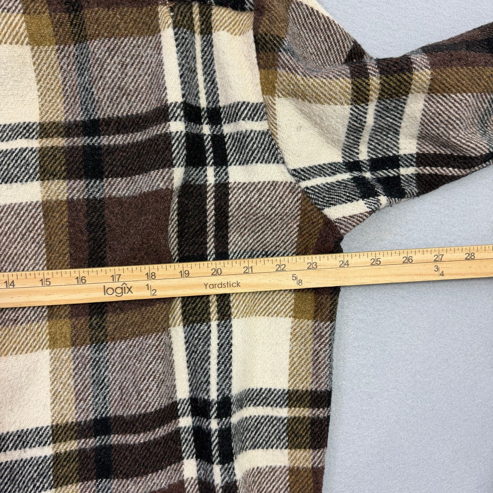 Vintage Vintage CPO Fashion Sportswear Flannel Shirt Large Brown Size US L / EU 52-54 / 3 - 7 Thumbnail