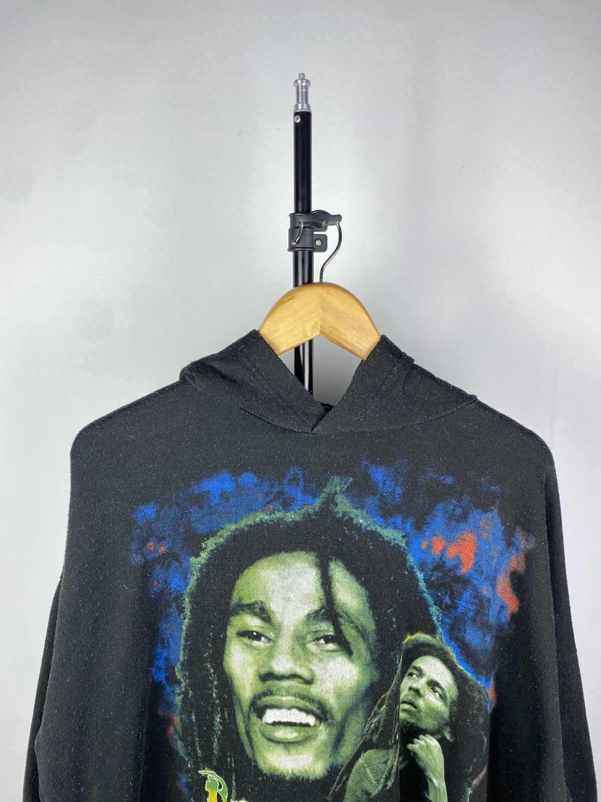 Bob Marley × Vintage CRAZY Vintage 90s Bob Marley Regge Big Logo Zip Hoodie Size US L / EU 52-54 / 3 - 3 Thumbnail