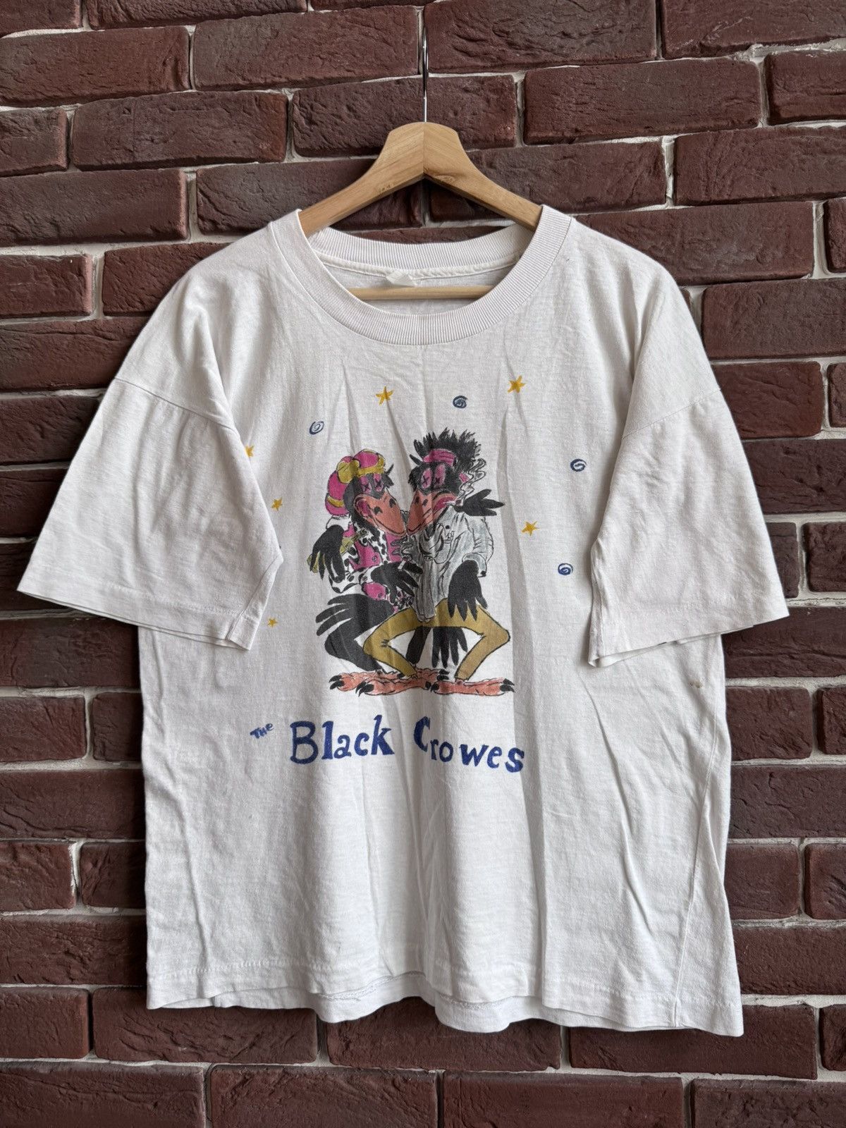 Band Tees Vintage 90s The Black Crowes Rock Band T Shirt Grail white Size US L / EU 52-54 / 3 - 1 Thumbnail