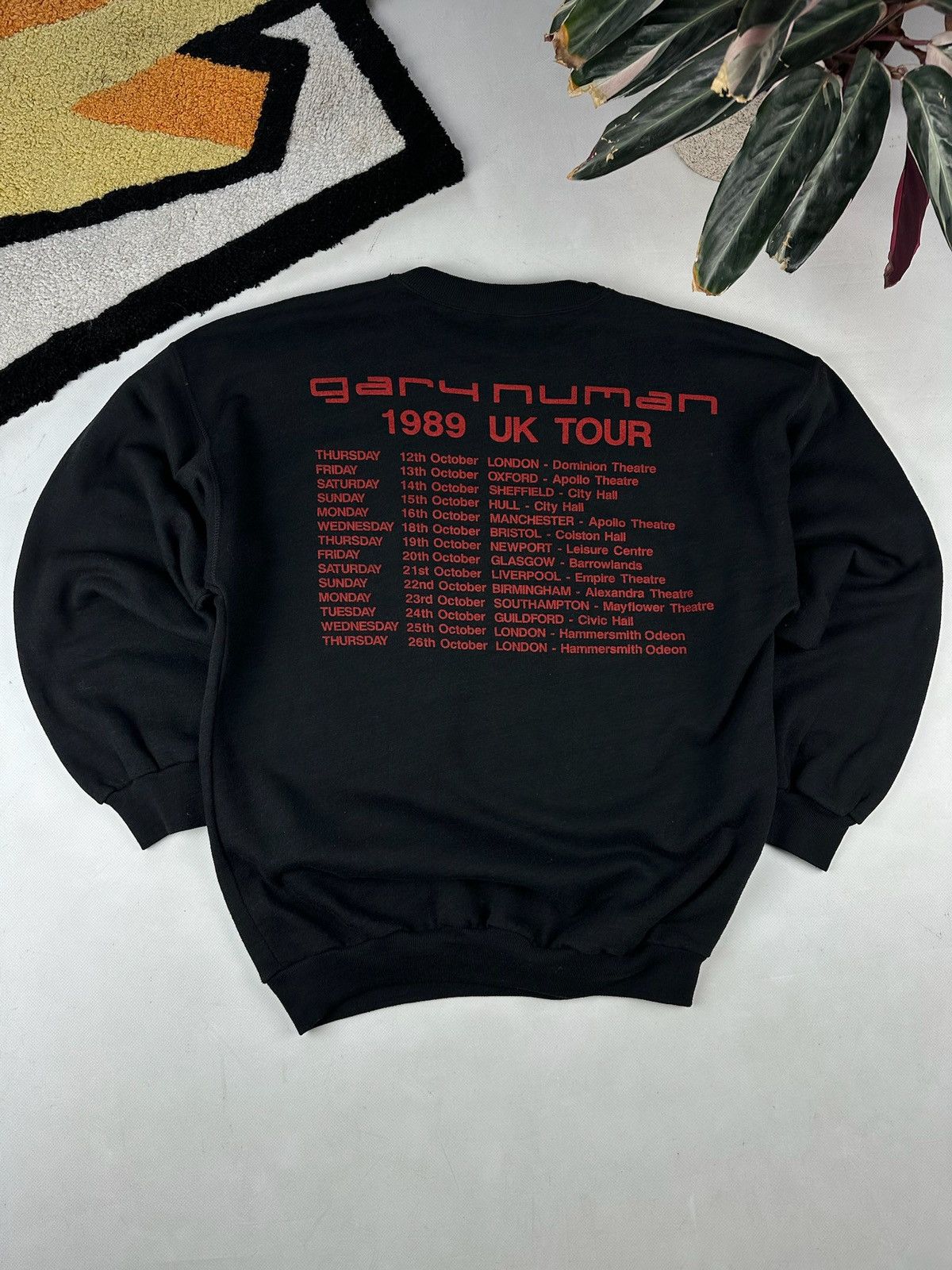 Band Tees Vintage Gary numan sweatshirt boxy 80s Size US L / EU 52-54 / 3 - 5 Thumbnail